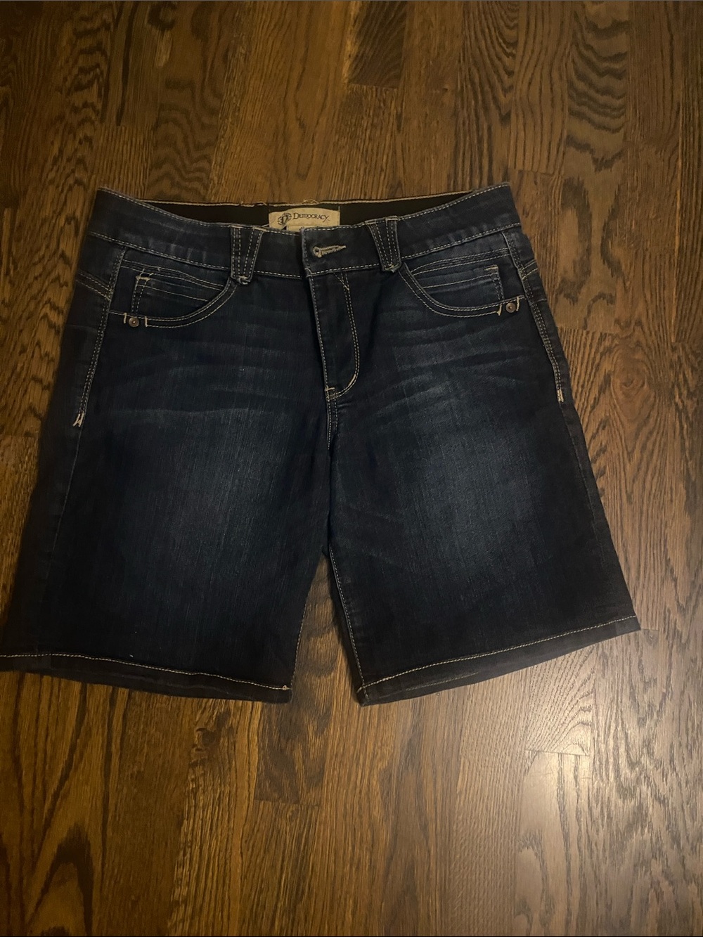 Democracy Dark Wash Denim Shorts